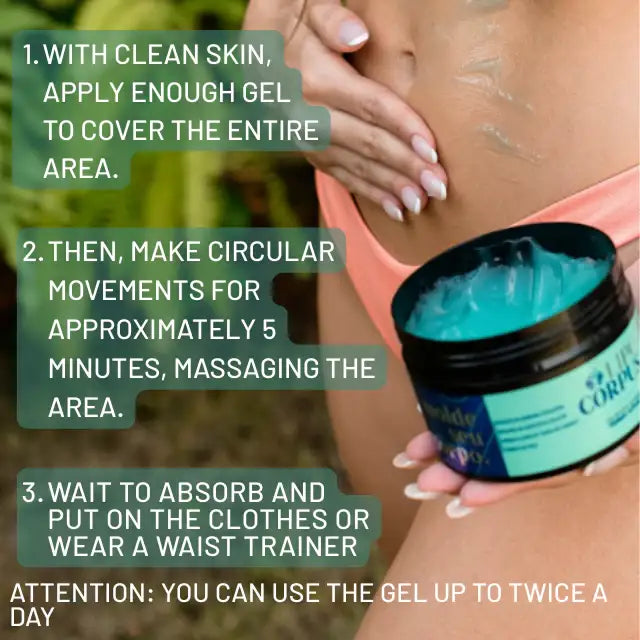 Lipo Corpus Reducing Gel for Body Contouring & Cellulite 8.82 oz (250g) – Essential for daily body care – Buy now at MKPBR.COM – Worldwide Shipping