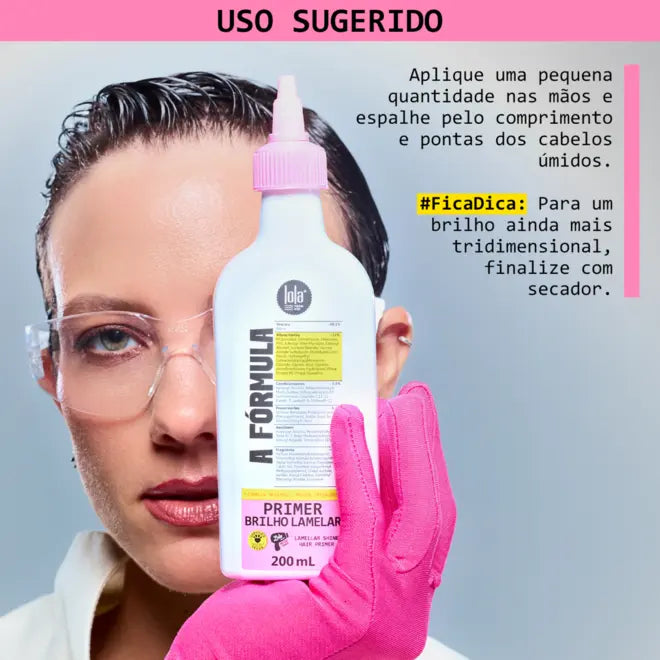 Lola From Rio A Fórmula Lamellar Shine Hair Primer texture detail – Buy now at MKPBR.COM – Worldwide Shipping
