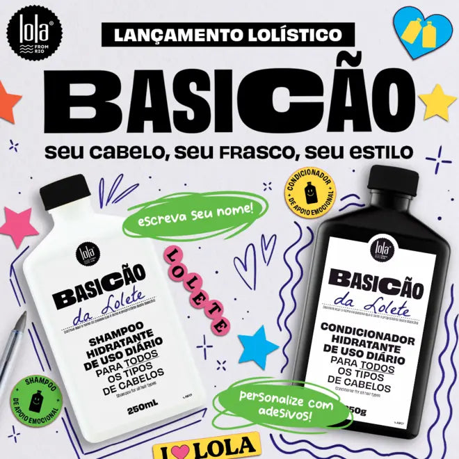 Lola From Rio Basicão Daily Conditioner 250g front view – Buy now at MKPBR.COM – Worldwide Shipping