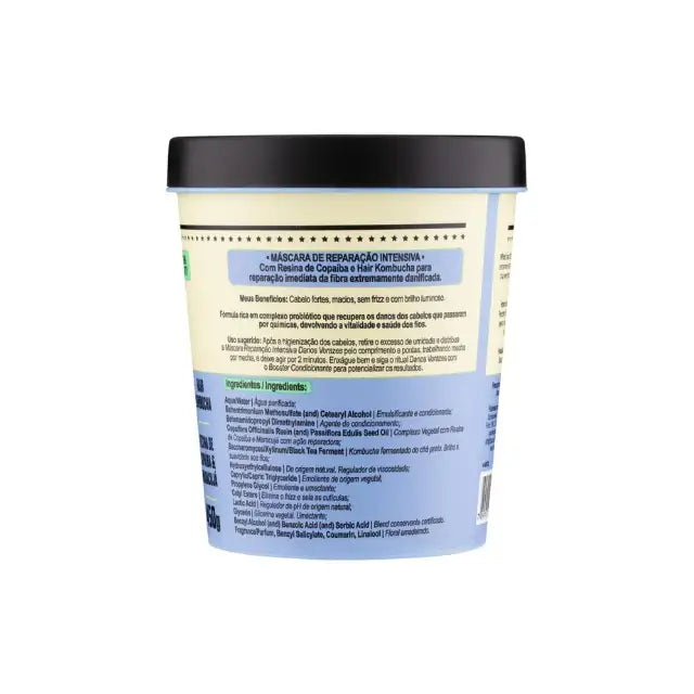 Lola From Rio Danos Vorazes mask for silky touch, frizz control, and easy detangling Label– Buy now at MKPBR.COM – Worldwide Shipping