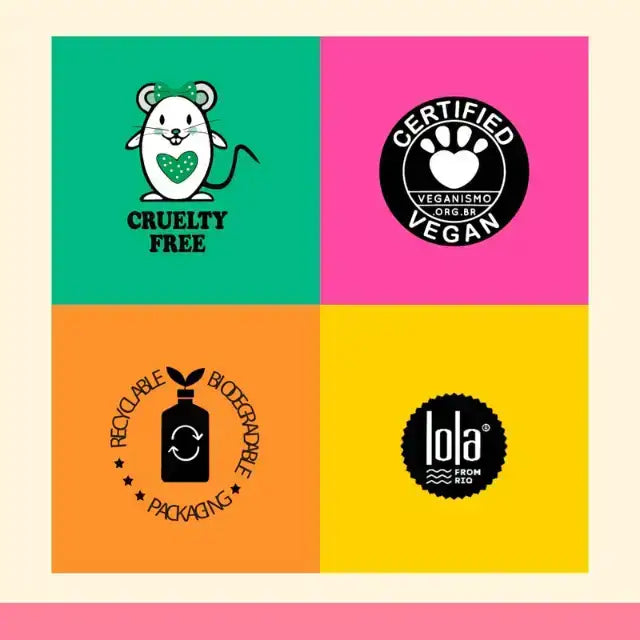 Lola From Rio Densidade Restorative Hair Mask certifications including Cruelty-Free, Certified Vegan, Recyclable Packaging – Buy now at MKPBR.COM – Worldwide Shipping