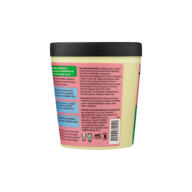 Lola From Rio Densidade Restorative Hair Mask product label details: Made in Brazil formula, 8.11 oz (230g) – Buy now at MKPBR.COM – Worldwide Shipping