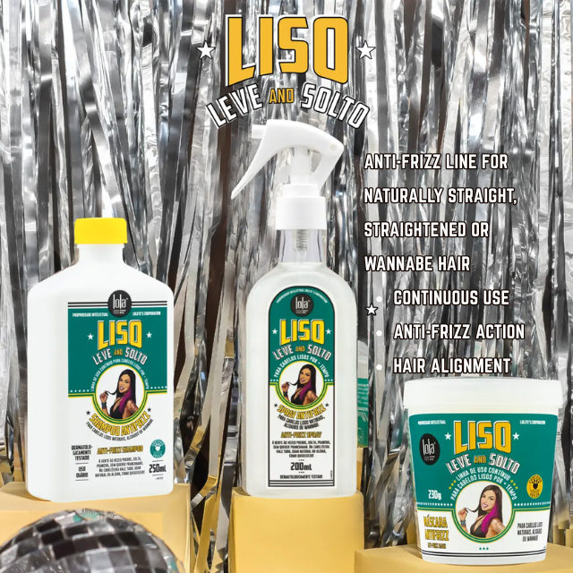 Lola from rio liso, leve and solto brazilian hair care luminous shine effect–buy now at mkpbr.com–worldwide shipping