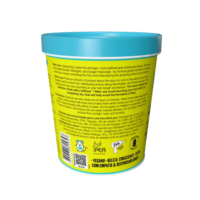 Lola From Rio Wavy Hair Texturizing Cream 450g – Buy now at MKPBR.COM – Worldwide Shipping