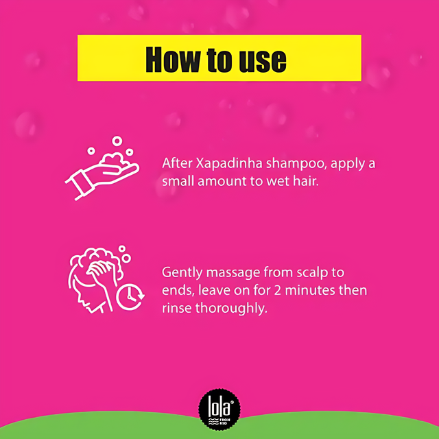 Lola From Rio hair alignment mask, Xapadinha , no chemical transformation, instant results – Buy now at MKPBR.COM – Worldwide Shipping