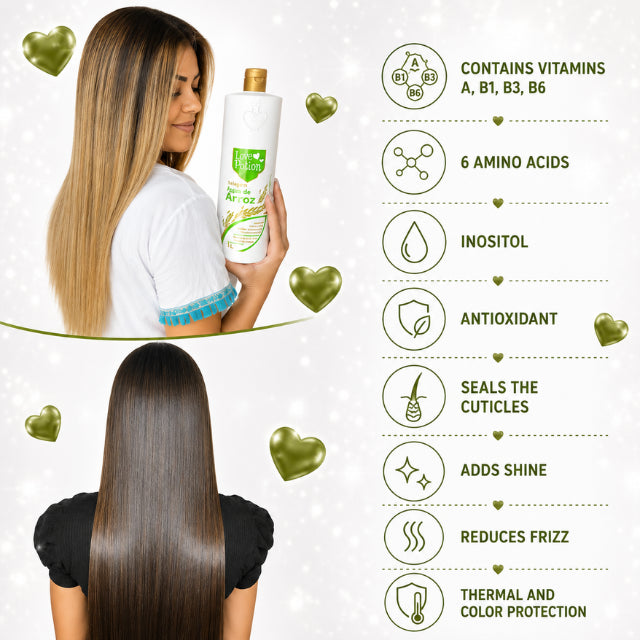 Love Potion Água de Arroz Brazilian Professional Hair Sealing – Buy now at MKPBR.COM – Worldwide Shipping