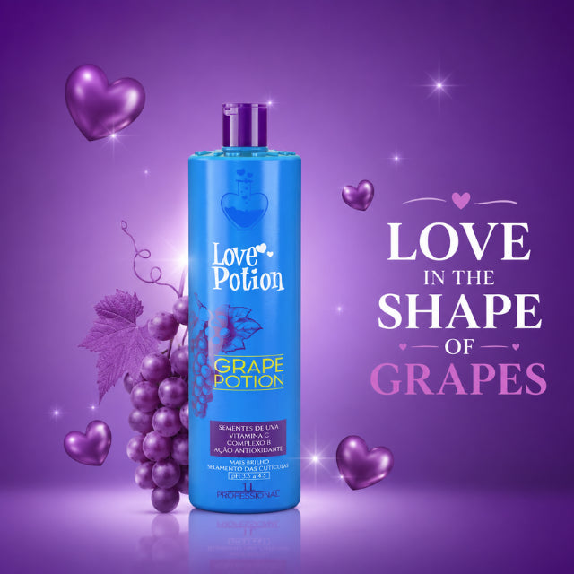 Love Potion Grape Potion Formaldehyde Free Straightening Treatment – Buy now at MKPBR.COM – Worldwide Shipping