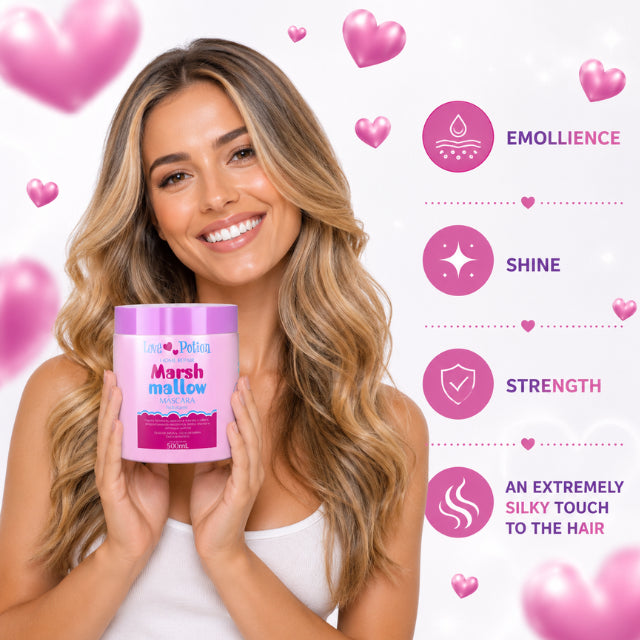 Love Potion Marshmallow Mask 17.63 oz Deep Hydration – Buy now at MKPBR.COM – Worldwide Shipping