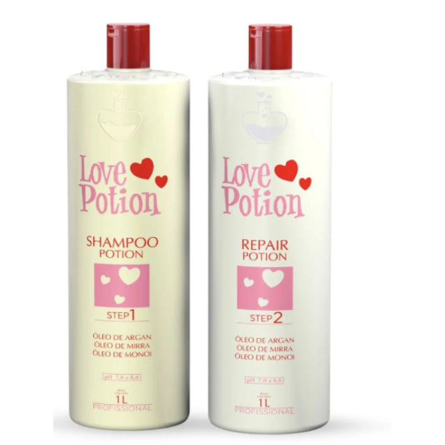 Love Potion Repair Kit Shampoo and Treatment Duo Front View – Buy now at MKPBR.COM – Worldwide Shipping
