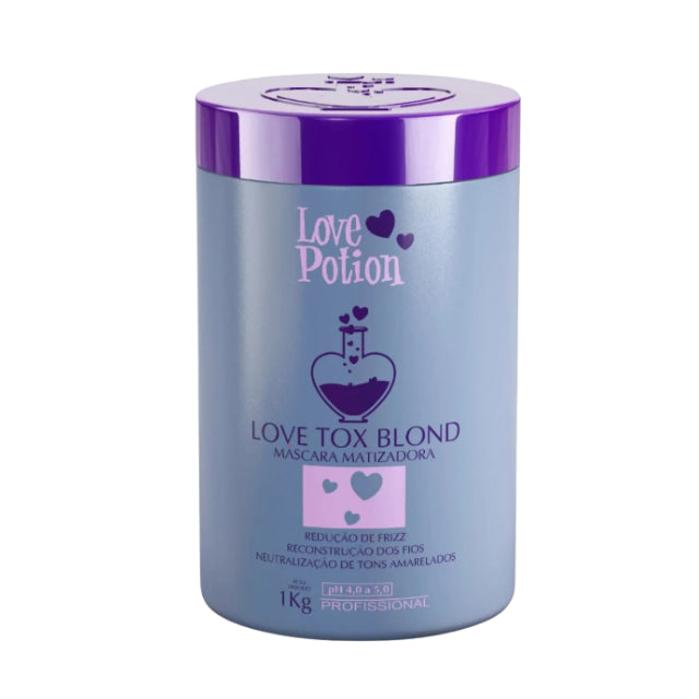 Love Tox Blond Toning Hair Botox Front View – Buy now at MKPBR.COM – Worldwide Shipping
