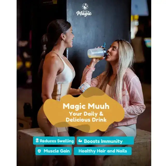 Magic Muuh Bovine Colostrum & Creatine Wellness Powder - Pink Lemonade - Boost immunity and digestive health with natural ingredients – Buy now at MKPBR.COM – Worldwide Shipping