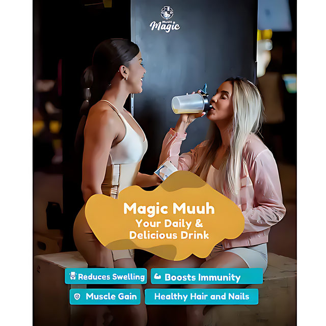 Magic Muuh Bovine Colostrum & Creatine Wellness Powder - Pink Lemonade - Boost immunity and digestive health with natural ingredients – Buy now at MKPBR.COM – Worldwide Shipping