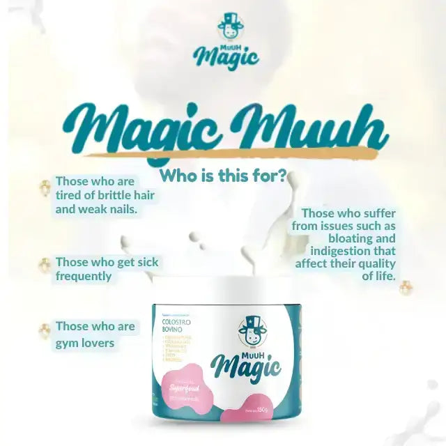 Magic Muuh Bovine Colostrum & Creatine Wellness Powder - Pink Lemonade - Integrate seamlessly into your active and healthy lifestyle – Buy now at MKPBR.COM – Worldwide Shipping