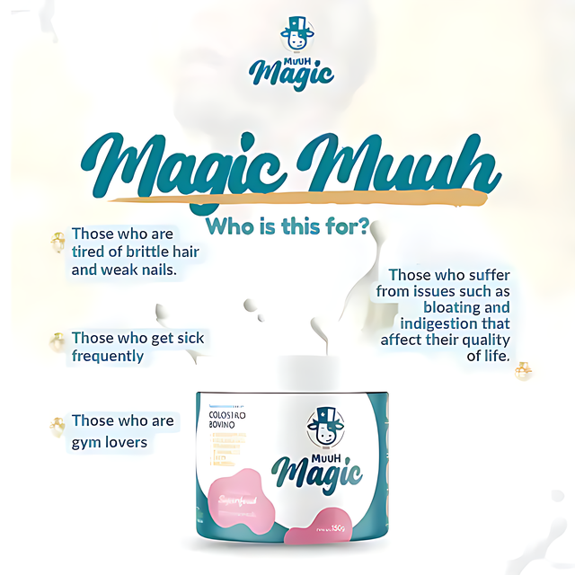 Magic Muuh Bovine Colostrum & Creatine Wellness Powder - Pink Lemonade - Integrate seamlessly into your active and healthy lifestyle – Buy now at MKPBR.COM – Worldwide Shipping