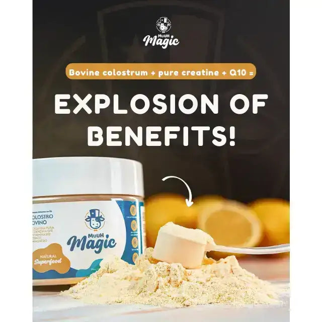 Magic Muuh Bovine Colostrum & Creatine Wellness Powder - Pink Lemonade - Support muscle gain and enhance physical performance – Buy now at MKPBR.COM – Worldwide Shipping