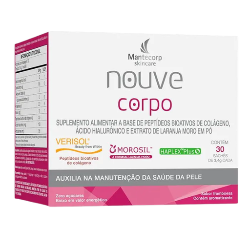Mantecorp Nouve Corpo Body Supplement Powder 30 Sachets Raspberry Flavor – Buy now at MKPBR.COM – Worldwide Shipping
