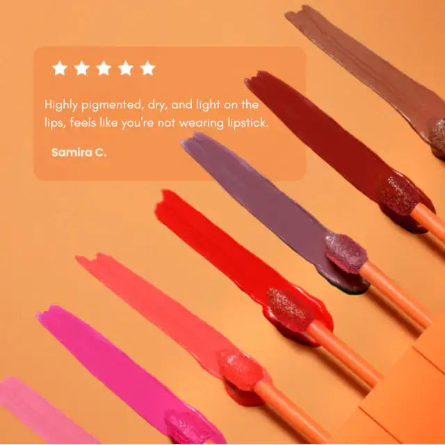 Mari Maria Makeup Creamy Matte Liquid Lipstick - Achieve intense pigmentation and vibrant color payoff – Buy now at MKPBR.COM – Worldwide Shipping