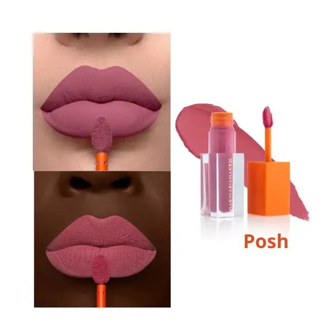 Mari Maria Makeup Creamy Matte Liquid Lipstick Posh - A delicate and slightly vibrant pink for a charming look – Buy now at MKPBR.COM – Worldwide Shipping
