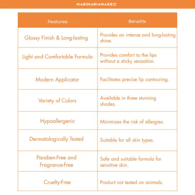 Mari Maria Makeup Glassy Lips - Experience Brazilian beauty with an ultra-glossy, sophisticated glow – Buy now at MKPBR.COM – Worldwide Shipping