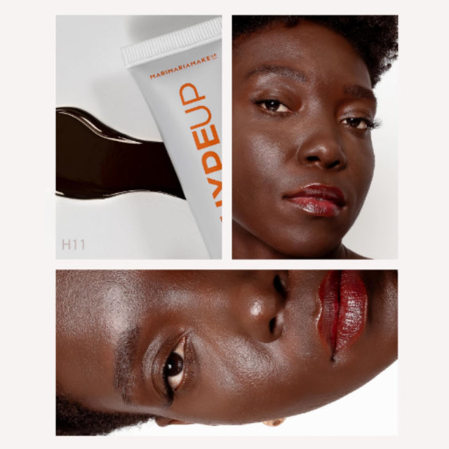 Mari Maria Makeup Hype Up Foundation Shade H11 – Deep dark ebony tone for a customized silky complexion – Buy now at MKPBR.COM – Worldwide Shipping