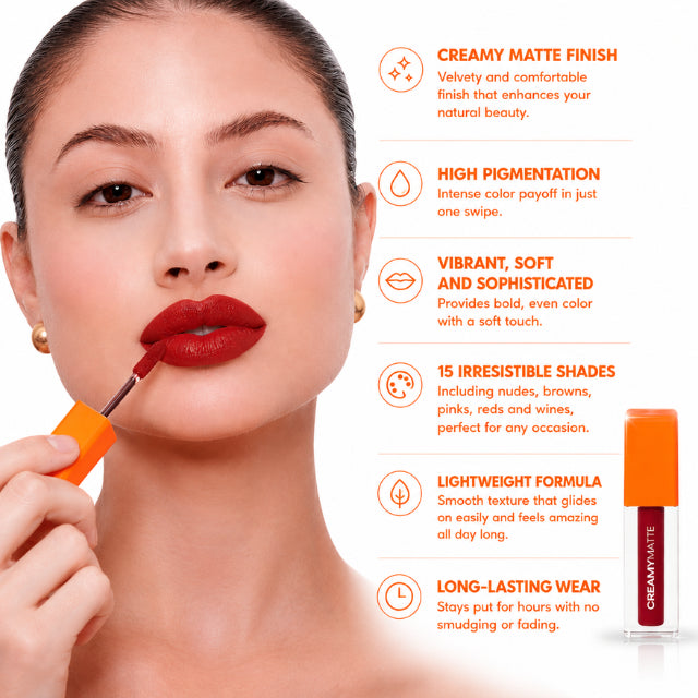 Mari Maria Makeup Creamy Matte Liquid Lipstick 15 Shades – Buy now at MKPBR.COM – Worldwide Shipping