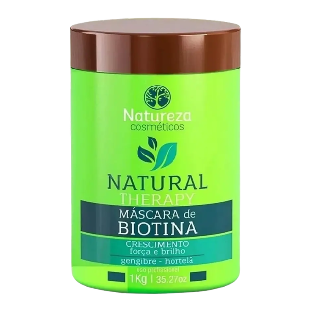 Máscara de Biotina 1Kg Natureza Cosméticos front view – Buy now at MKPBR.COM – Worldwide Shipping