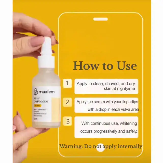 Maxfem 30ml intimate brightening serum for external use only – Buy now at MKPBR.COM – Worldwide Shipping