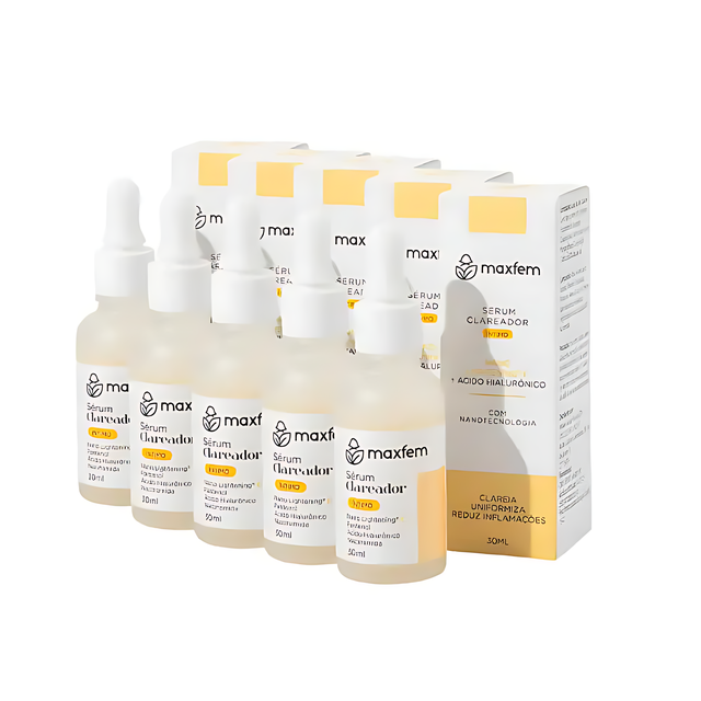Maxfem Intimate Brightening Serum 5-Pack for even tone and deep hydration – Buy now at MKPBR.COM – Worldwide Shipping