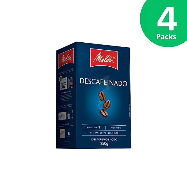 Melitta Decaffeinated Ground Coffee 4-pack consistent honey – Buy now at MKPBR.COM – Worldwide Shipping