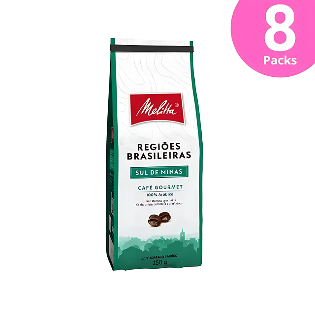 Melitta Regiões Brasileiras Sul de Minas Ground Coffee 8-pack wholesale – Buy now at MKPBR.COM – Worldwide Shipping