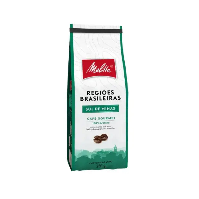 Melitta Regiões Brasileiras Sul de Minas Ground Coffee gourmet 8.8 oz – Buy now at MKPBR.COM – Worldwide Shipping