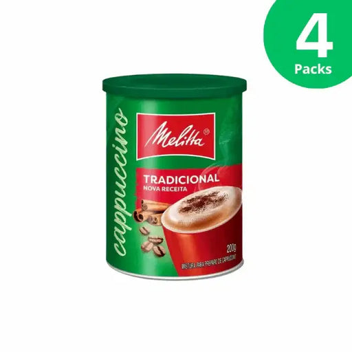 Melitta Tradicional Cappuccino Mix 4-pack consistent creamy – Buy now at MKPBR.COM – Worldwide Shipping