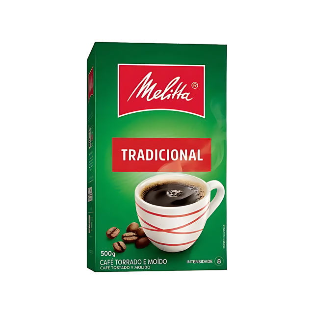Melitta Tradicional Ground Coffee balanced medium roast 17.64 oz – Buy now at MKPBR.COM – Worldwide Shipping