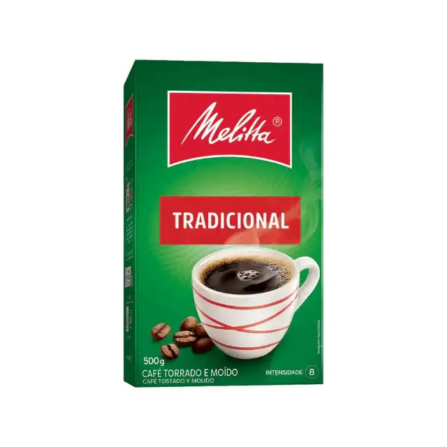 Melitta Tradicional Ground Coffee balanced medium roast 17.64 oz – Buy now at MKPBR.COM – Worldwide Shipping
