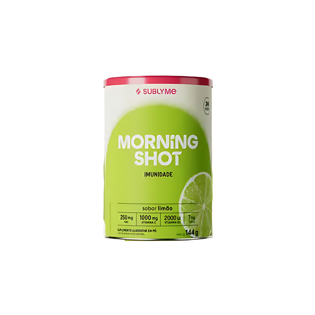 Morning Shot Sublyme Lemon Daily Immunity & Wellness Powder, 5.08 oz (144g) - Zesty lemon with spice for immune support and vitality – Buy now at MKPBR.COM – Worldwide Shipping