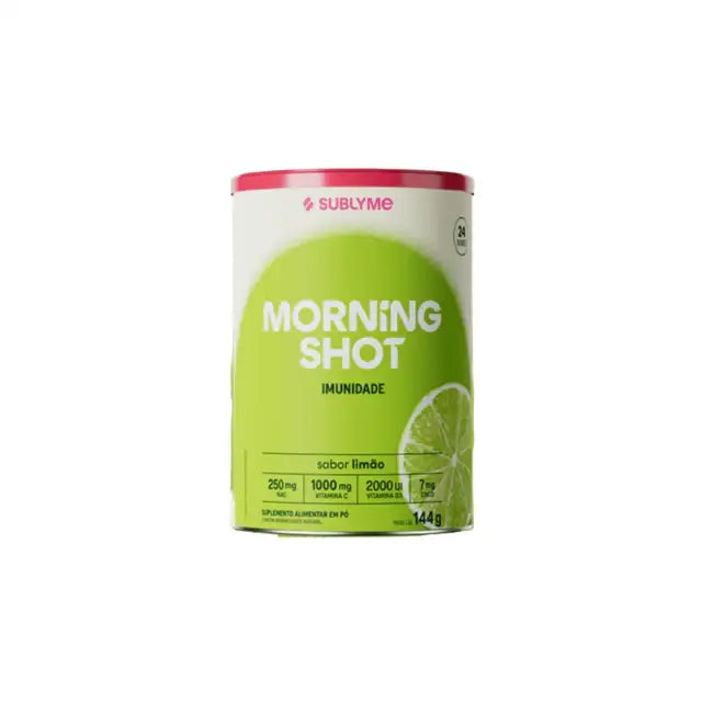 Morning Shot Sublyme Lemon Daily Immunity & Wellness Powder, 5.08 oz (144g) - Zesty lemon with spice for immune support and vitality – Buy now at MKPBR.COM – Worldwide Shipping