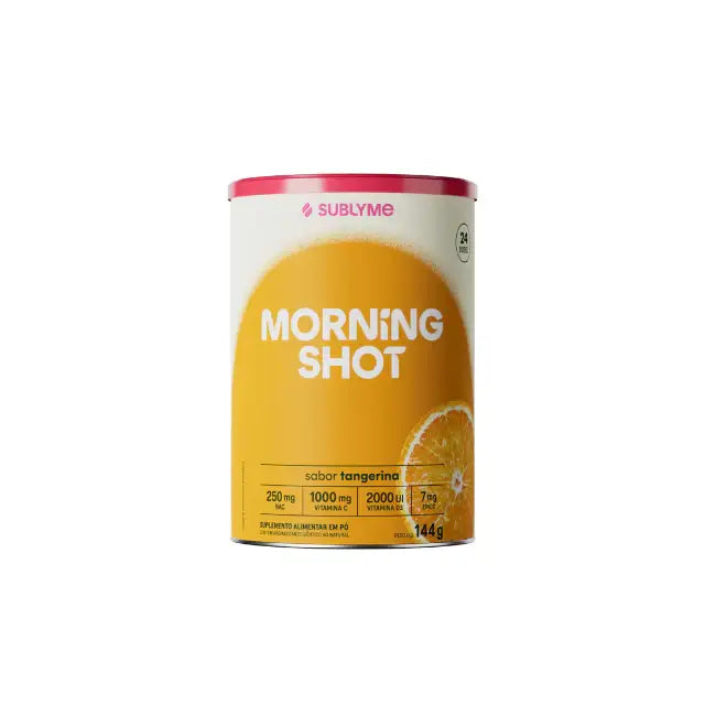 Morning Shot Sublyme Tangerine Daily Immunity & Wellness Powder, 5.08 oz (144g) - Balanced citrus and sweet tangerine for robust health – Buy now at MKPBR.COM – Worldwide Shipping