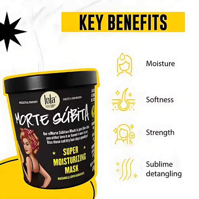 Morte Súbita Super Moisturizing Mask jar featuring nourishing coconut oil formula, featured at MKPBR.COM