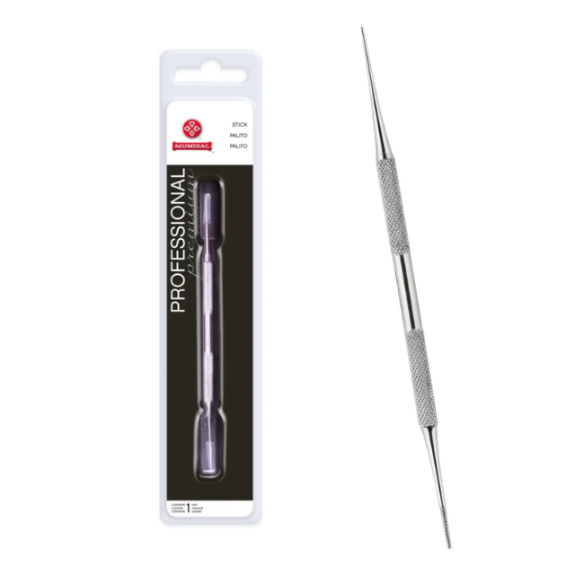 Mundial 375M Professional Stainless Steel Manicure Stick brazilian manicure finishing step – Buy now at MKPBR.COM – Worldwide Shipping