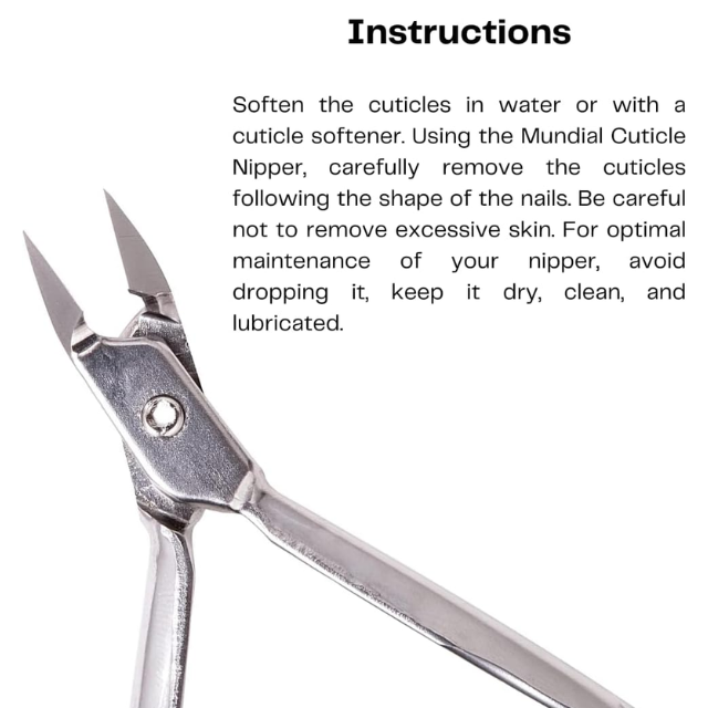 Mundial 777 Professional Cuticle Clippers - Stainless Steel Precision for Salon-Perfect Manicures (2-Pack) – Buy now at MKPBR.COM – Worldwide Shipping