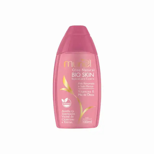 Muriel Bio Skin Body Oil | Intensive Hydration, Natural Balance & Gentle Care Elixir | 3.38 fl oz (100ml) - Front view of the product packaging, highlighting its key features and elegant design – Buy now at MKPBR.COM – Worldwide Shipping