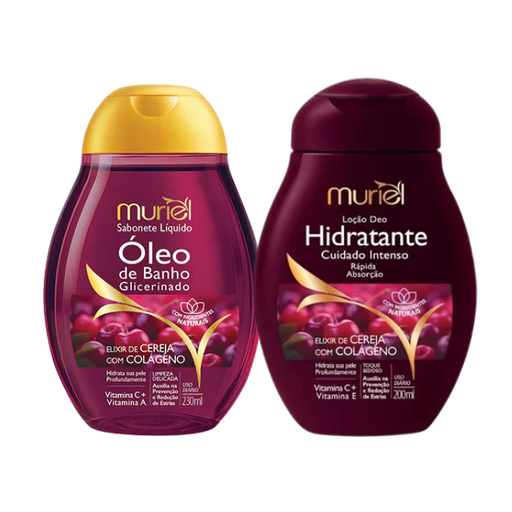 Muriel Cherry Elixir and Collagen Body Care Kit main image – Buy now at MKPBR.com – Worldwide Shipping