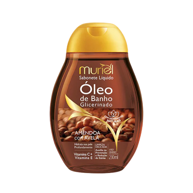 Almond and Hazelnut Glycerinated Bath Oil by Muriel – Buy now at MKPBR.com – Worldwide Shipping