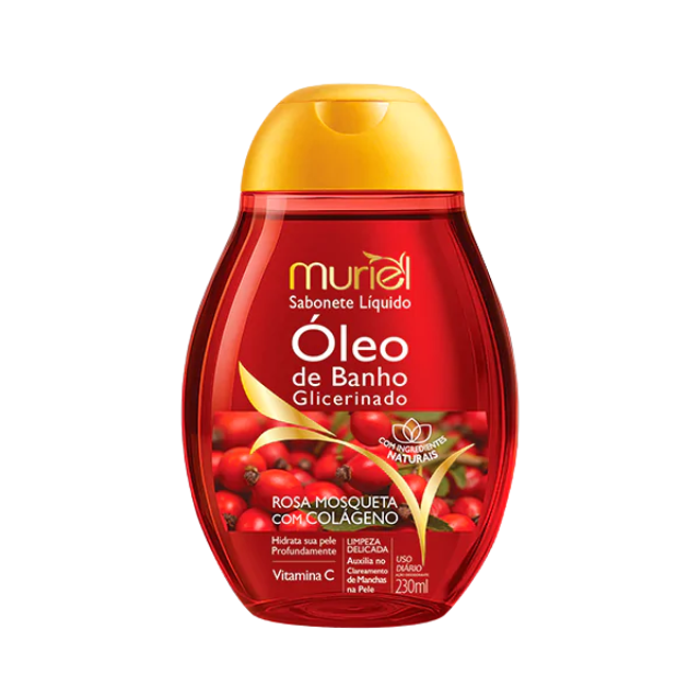 Rosehip and Collagen Bath Oil by Muriel – Buy now at MKPBR.com – Worldwide Shipping