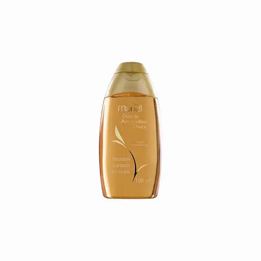 Muriel Sweet Almond Body Oil | Intense Hydration, Softening & Vitamin E Elixir | 3.38 fl oz (100ml) - Front view of the product packaging, highlighting its key features and elegant design – Buy now at MKPBR.COM – Worldwide Shipping