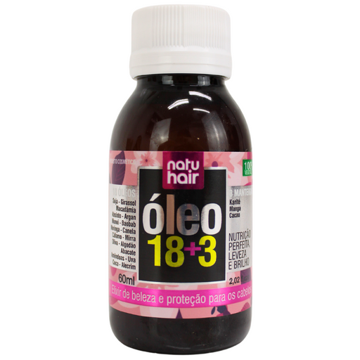 NatuHair 18+3 Oil 60 ml – Buy now at MKPBR.COM – Worldwide Shipping