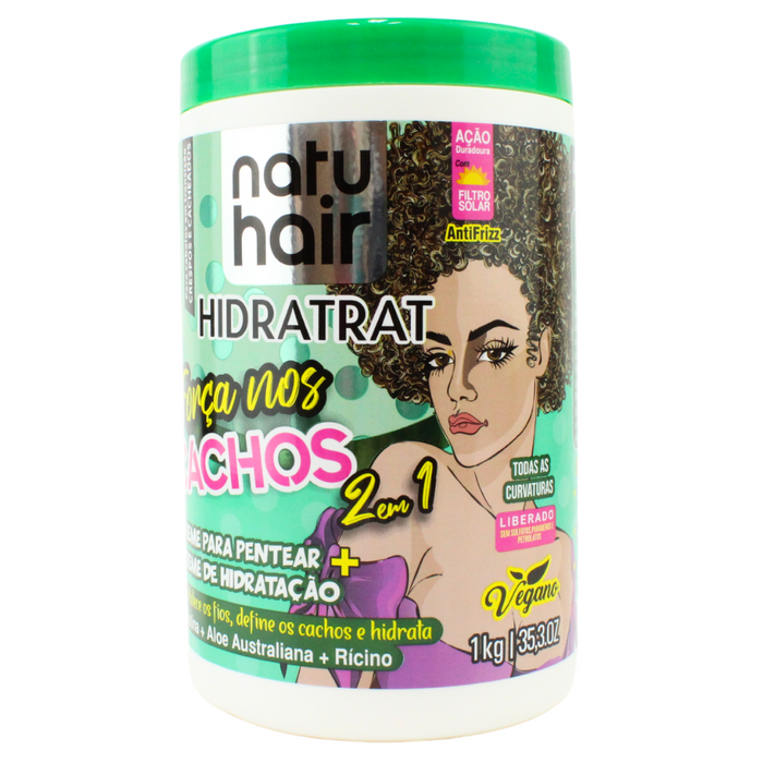 NatuHair 2-in-1 Combing Cream Curl Strength 1kg – Buy now at MKPBR.COM – Worldwide Shipping