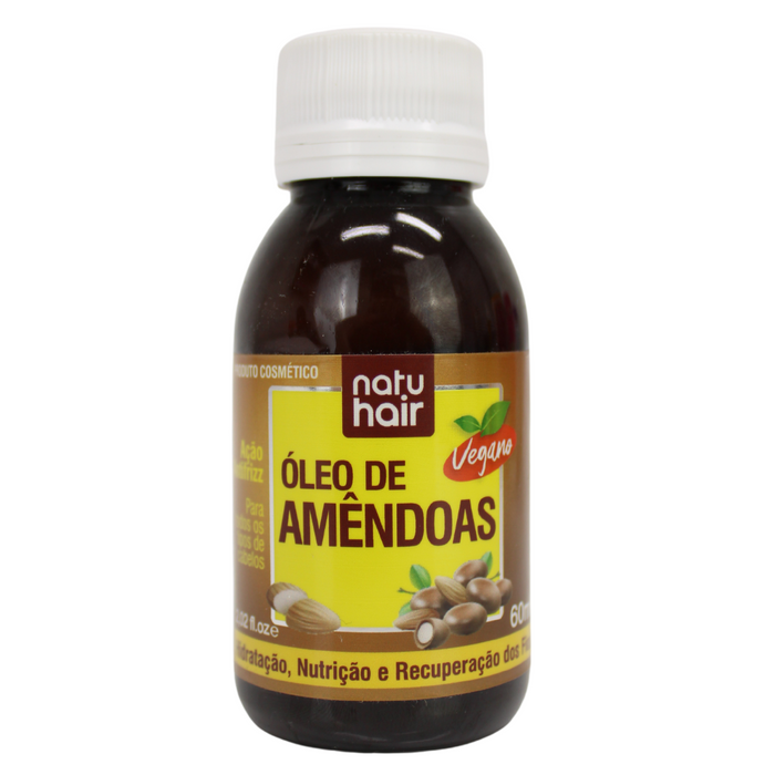 NatuHair Almond Oil 60ml – Buy now at MKPBR.COM – Worldwide Shipping