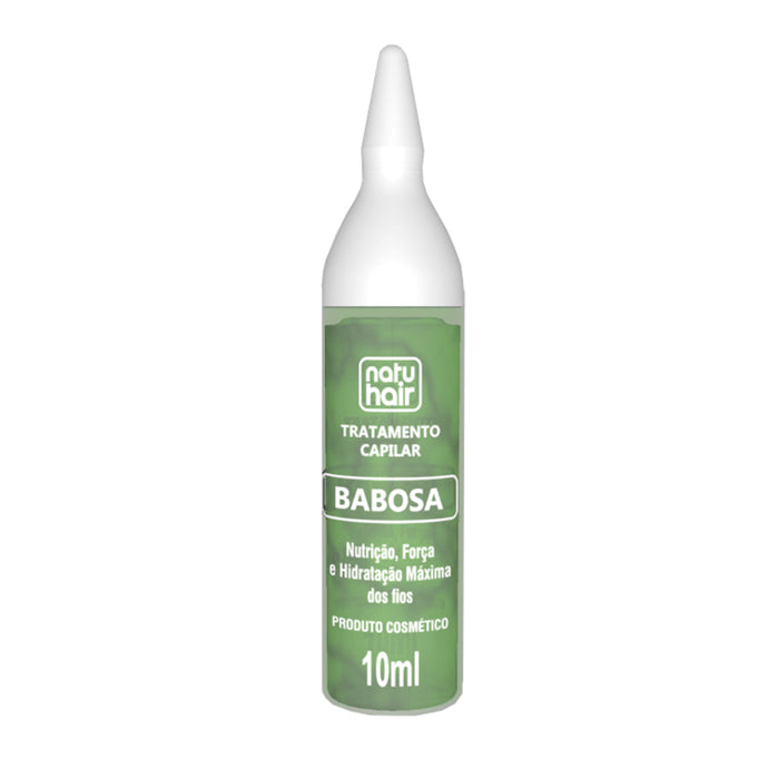NatuHair Aloe Vera Hair Treatment Ampoules 10 ml packaging – Buy now at MKPBR.COM – Worldwide Shipping