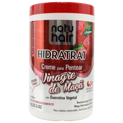 NatuHair Apple Vinegar Leave-In Combing Cream 1kg – Buy now at MKPBR.COM – Worldwide Shipping